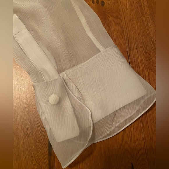 Emporio Armani Sheer Button Up Blouse NWT - Picture 5 of 6